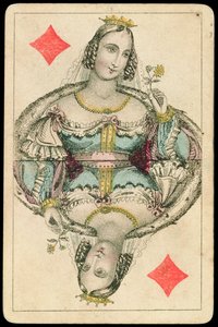 Carta de juego: Reina de diamantes